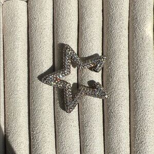 Dazzling Star Crystal Ear Clips